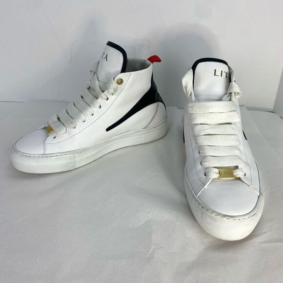 Lita By Ciara Minimal Fang Sneaker Black White, Revolve Women 36 Designer - Picture 1 of 9